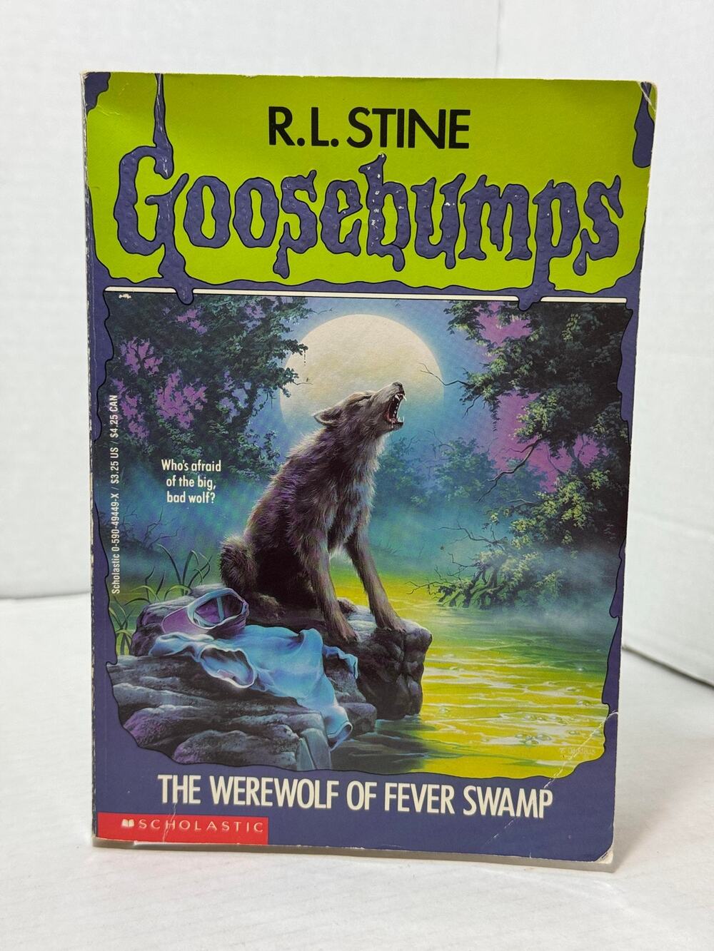 1st edition Goosebumps  #14The Werewolf of Fever Swamp 1993 NO calendar Stine